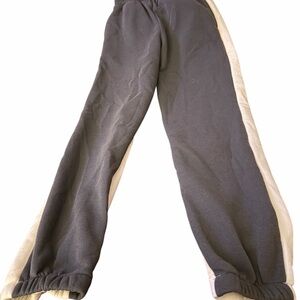 Kids Charcoal and Cream Joggers